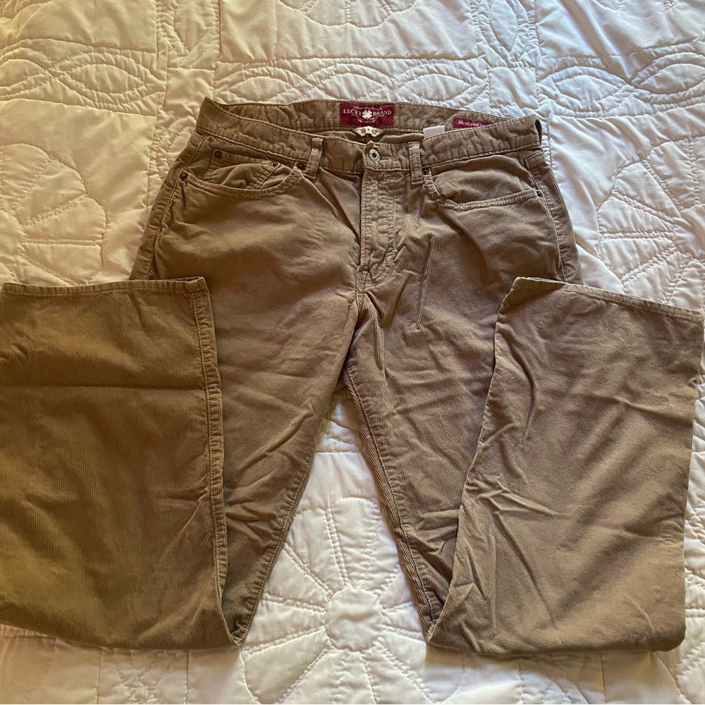 Lucky Brand men’s corduroy pants size 34x32